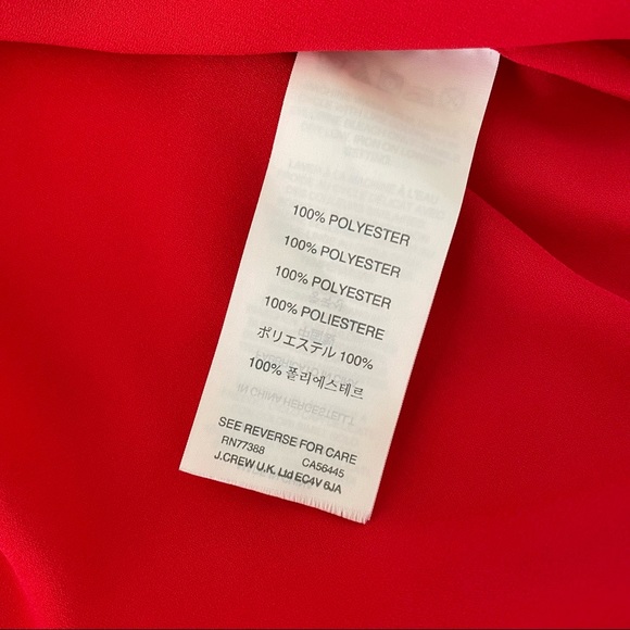 J Crew Red Blouse - Picture 7 of 8